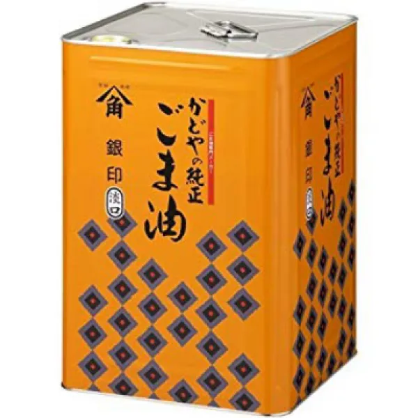 かどや 銀印ごま油 淡口 16500g 카 도야 銀印 참기름 옅은 입 16500g, 1