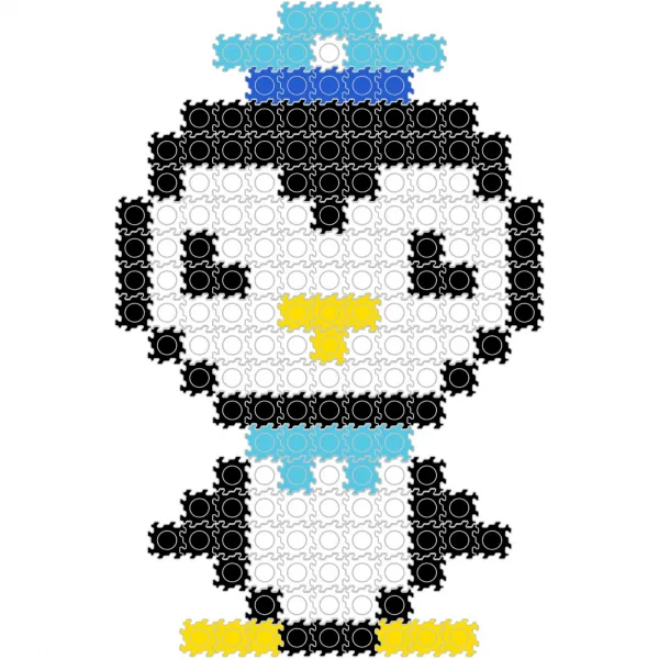 8mm 디폼블럭 1:1도안+연결고리 캐릭터 세트 B 25. 페이소