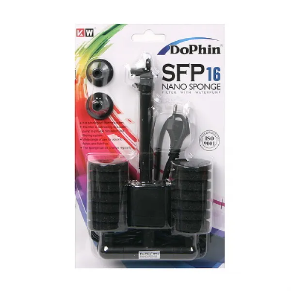 미미네아쿠아 Dophin 나노 스펀지쌍기여과기 (SFP-16 / 모터일체형), 단품없음