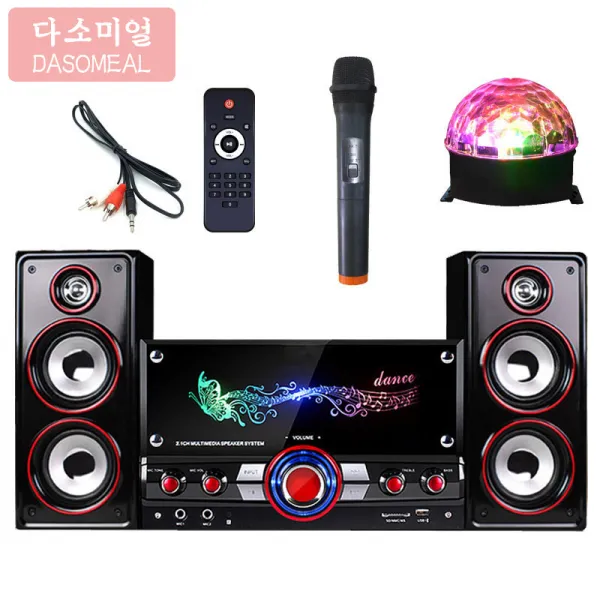  해외 직송 다소미얼 Pc용 스피커 Tv폰 오디오 무선 블루투스 스피커 데스크톱 K가 오디오 저음포 가정용 다매체 2.1 St18 A25 04 슈트