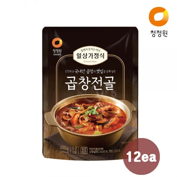 청정원 일상가정식 곱창전골 400g X12개 1box 