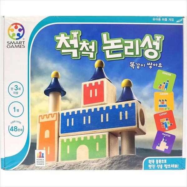 GH컴퍼니 스마트게임 유아용 코리아보드게임 W3D3D90 척척논리성 보드게임