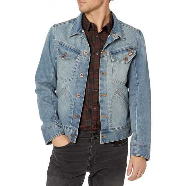 Volcom Men 's Burger Record X Denim Jacket 난파 인디고 XL