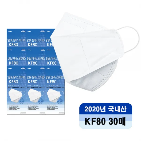 일월 KF80 일회용 마스크 30매