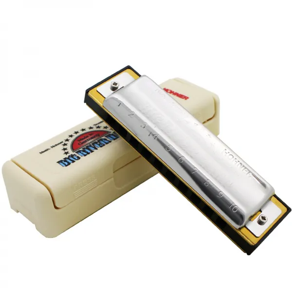 lhohner BIG RIVER 정장 입문 계급 10 공브루스 하모니카 590 C 조-상용 변조