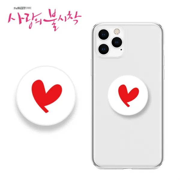 인플레이샵 사랑의 불시착 공식 굿즈 그립톡(스마트톡), 1개, 화이트