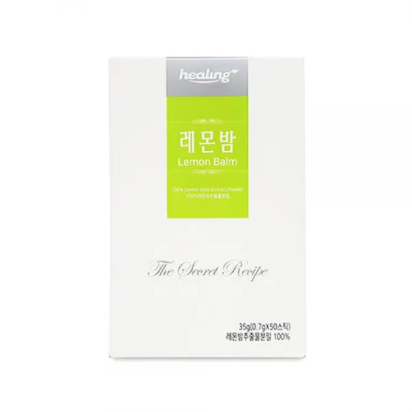 힐링 레몬밤추출물분말 로즈마린산 레몬밤 허브 잎 분말 가루 레몬밥 차 티 물 0.7g 50포