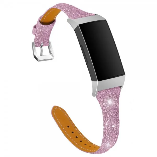 Fitbit Charge 4 밴드 / Charge 3 밴드 용 KuToo 교체 Charge 3 SE 피트니스 활동 추적 기용 가죽 반짝이 손목, 단일상품, 단일상품