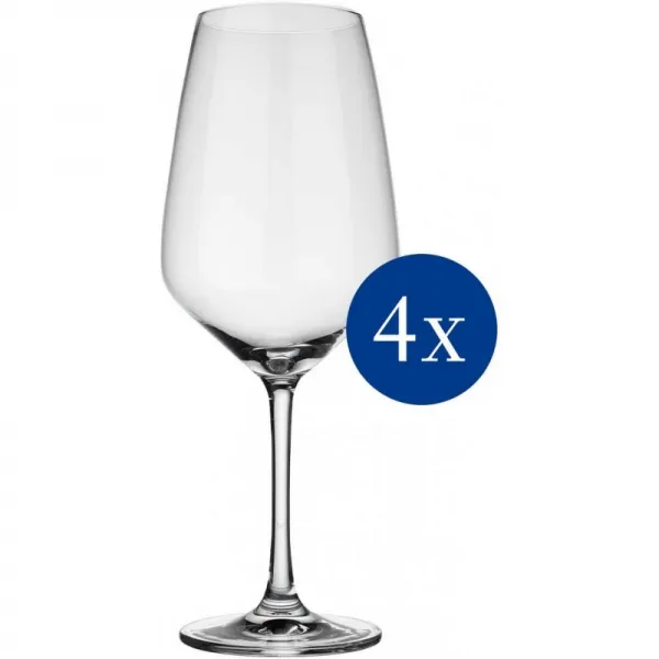 Vivo By Villeroy & Boch Group-음성 기본 적포도주 안경 적포도주에 대한 절제된 유리 디자인 497 Ml, 단일상품