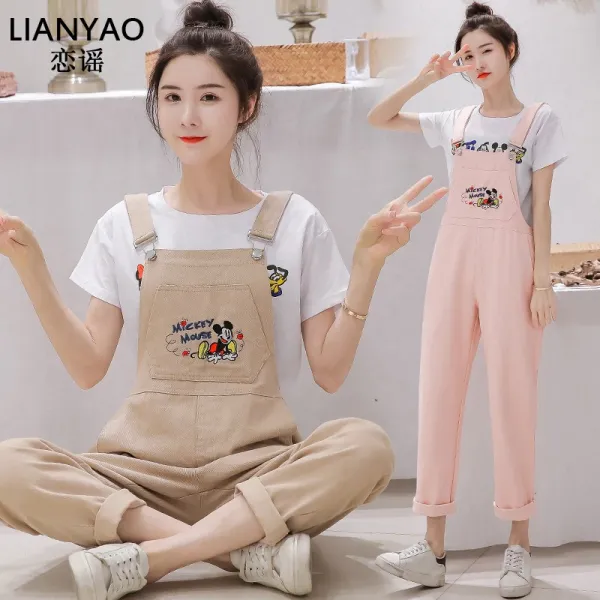 싱푸리 여자바지 청 멜빵바지 점프수트 일자바지 개강룩 시밀러룩 커플