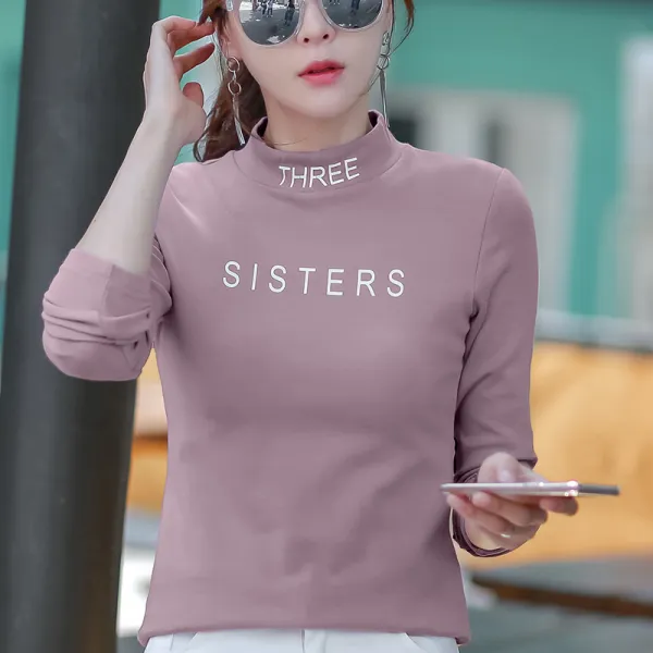 Shishangjf 여성 겨울 베이직이너웨어 목폴라니트 46628321