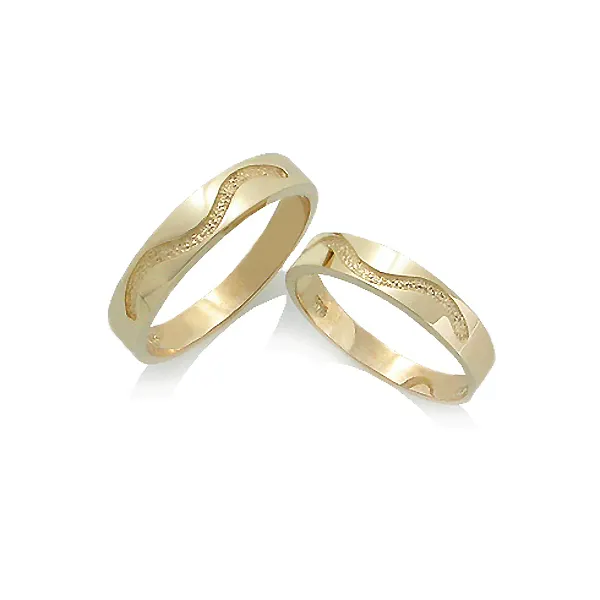 유앤미쥬얼리 14K Gold 세율 웨이브 커플링