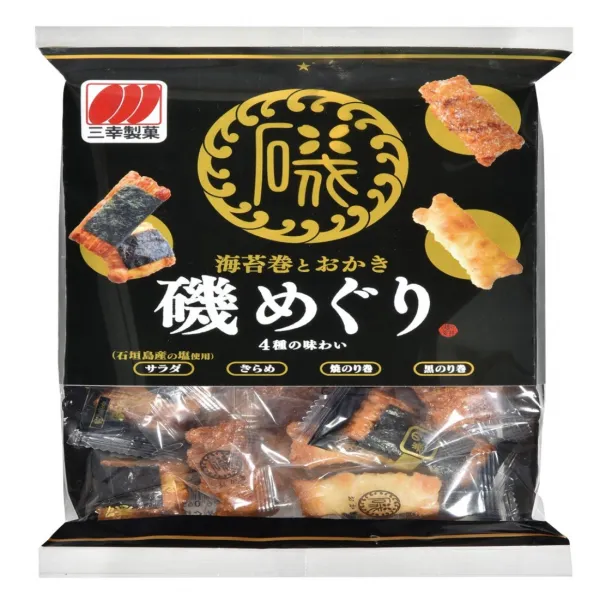 三幸製菓 磯めぐり 80g×12袋 三幸製菓 기 순회 80g × 12 봉지, 1