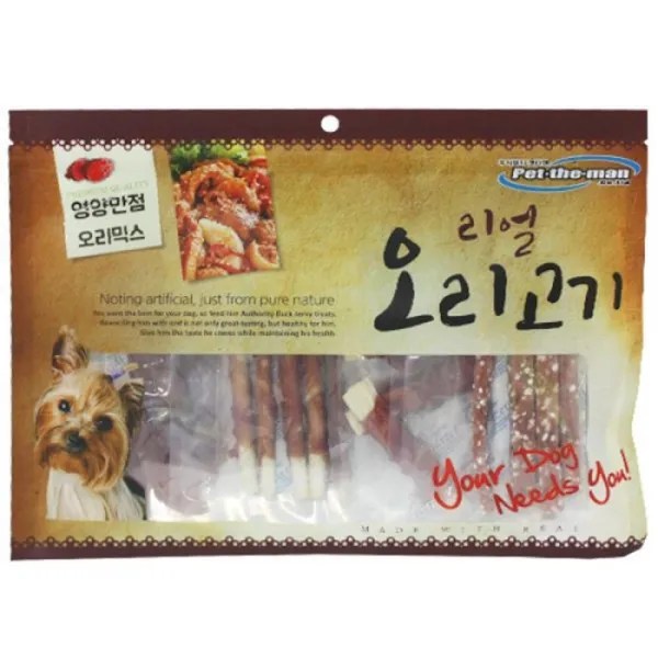반려견 영양간식 오리고기 믹스(300g) 본능충족 꿀맛 원료엄선, 1개