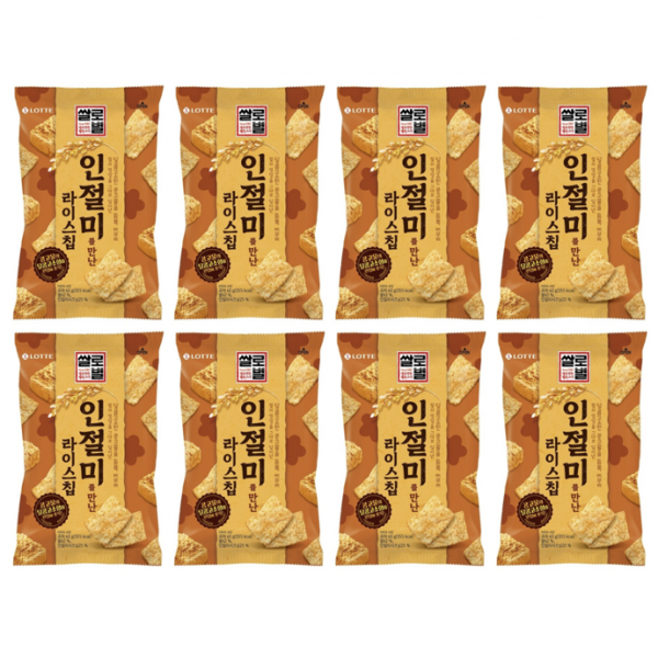 콩고물 듬뿍 롯데 쌀로별 인절미를 만난 라이스칩 60g 8개