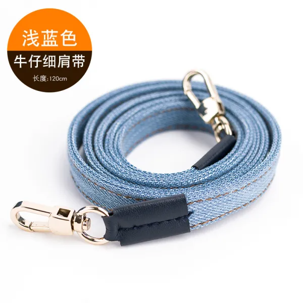 우월 메탈 체인 스트랩 심플 모던 숄더 케이스 액세서리, 나이트인디고 가는 스트랩