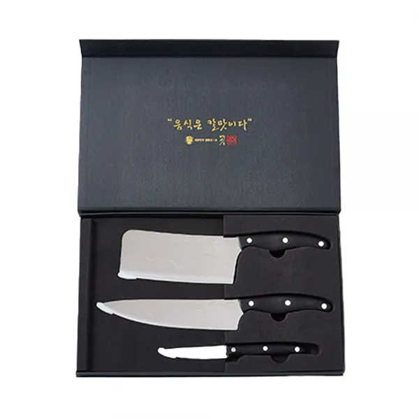 청림 칼세트 대한민국 명인1호의 (중식도), 3종세트(중식도+셰프식도+과도)