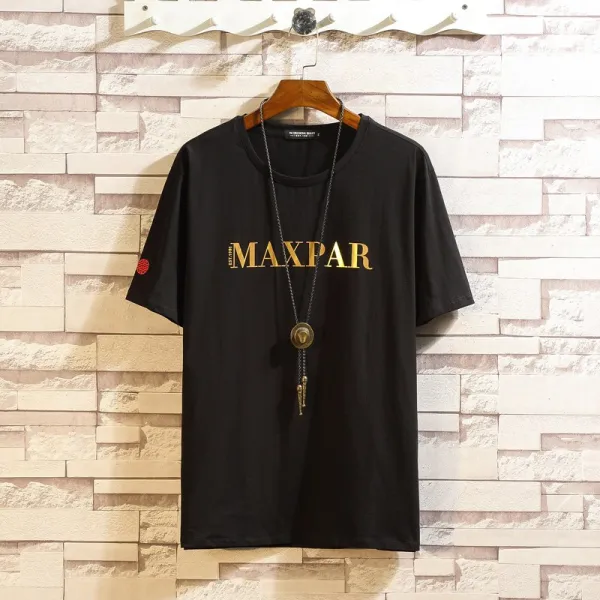 해외구매대행 남성 여름 빅사이즈 블랙 골드 반팔티 T676 Xl 8xl 