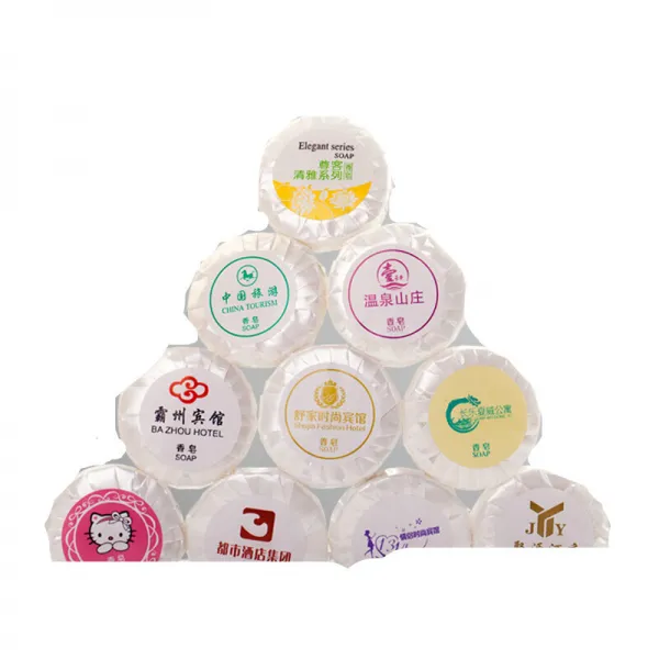 1회용 비누 호텔 객실 세면용품 원형 비누 주문, 단일상품