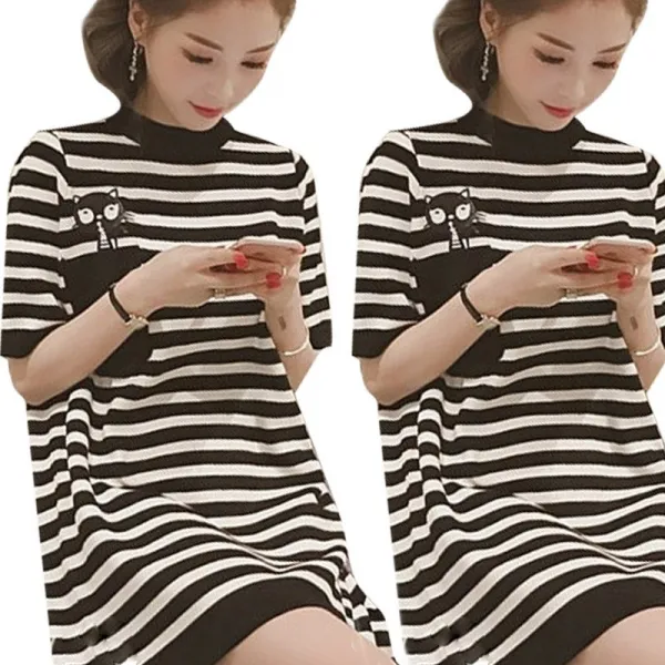 리더스타 여성티셔츠 2개 세트 루즈핏 자체제작 반팔 티셔츠