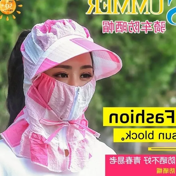 위파인더 썬캡 여자 여름 선캡 자외선 차단 스쿠터 얼굴 가림막 한국판 시원한 광장 춤사위