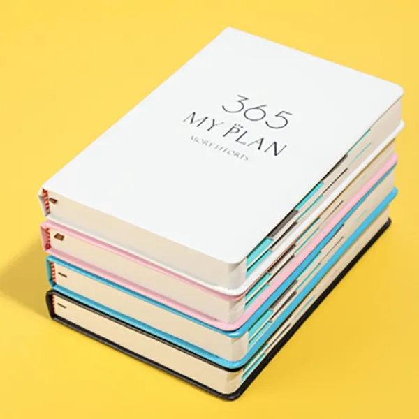 2020 년 일정 오늘 일람표 타 카드 365 일 메모 노트 초 두 꺼 운 비 즈 니스 일지 시간 축 핸드북 A5 심 플 대학생 일기장 365 흰색 A5 
