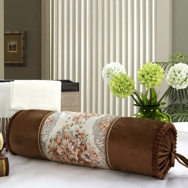 방석솜 유럽식 클래식한 쇼파 쿠션 쿠션커버 없음 솜함유 캔디 둥근베게 부들방석 좌석시트 참배매트 좌선명상 C03 커피색 직사각형