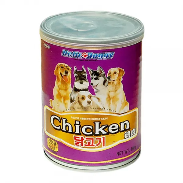 대형견 수유중 노령화 치킨캔 400g 5개 강아지통조림간식 애견캔