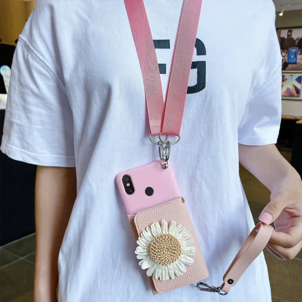 적용 핸드폰케이스 카드지갑파우치 ML8SE 크로스 걸개 밧줄 MI8 보호케이스 588 인치 충격흡수 XM 똘마니 데이지