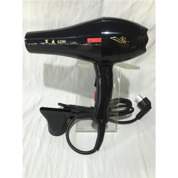 드라이기 6200대출력 전문 미용실 전기드라이 바람/가정용 냉온수/1800w, T01-군사력 6200전기드라이 바람(블랙색)