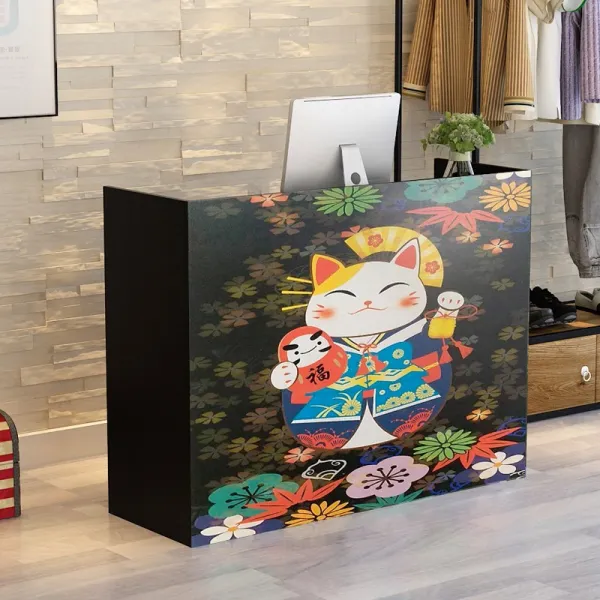 개업 밀크 티 숍 바 카운터 궤 상용 심플 현대 편리함 대형 술과음료 마네키 고양이 100x40x92cm