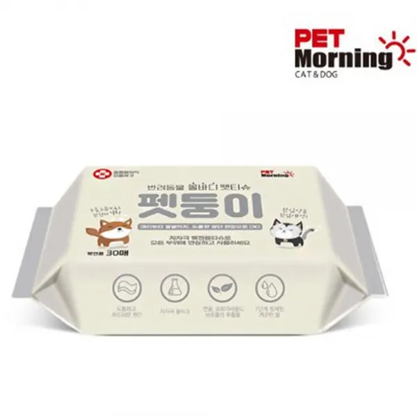 산책시 용변뒤처리 손발세정 애견 국내산 티슈 치와와