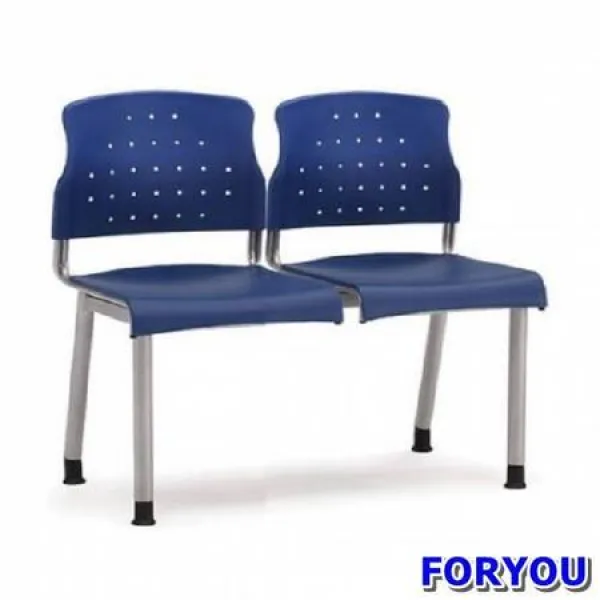ForU931 2인용 연결의자 레인보우 팔무 올사출 3인용 휴게실의자 약국의자 대합실의자, 블루