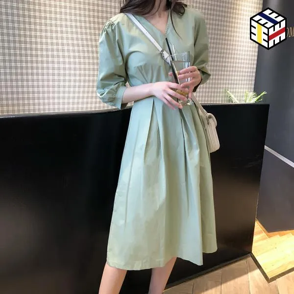 미니 셔츠 원피스 지방 mm 드레스 여름 2019 새로운 기질 나이를 줄