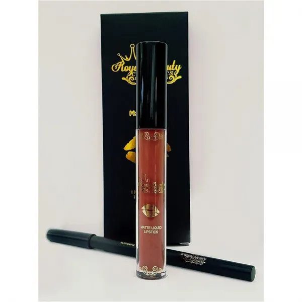 Royal Beauty Cosmetics Los Angeles L.A. 롱 마테 립 키트 마루바 Long Wearing Matte Lip Kit Maruba, 단일상품, 단일상품