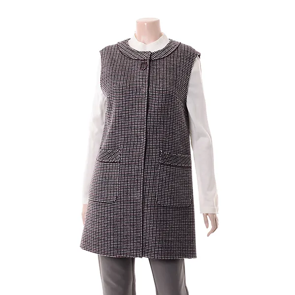 크로커다일레이디 체크라운드조끼 Cl9wvt103 