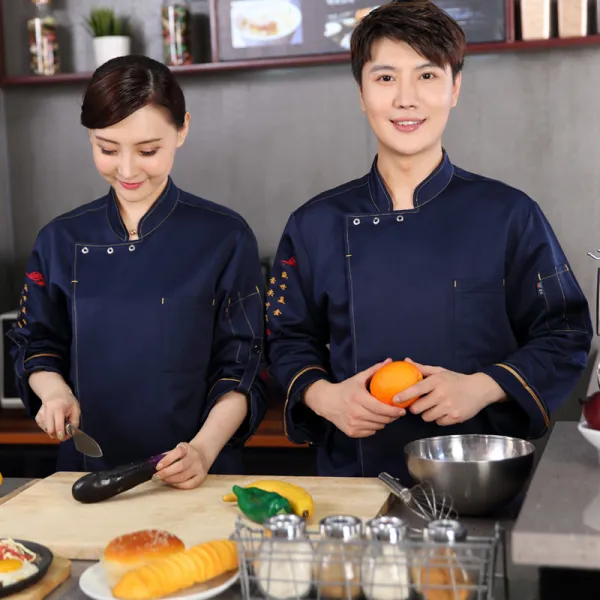추동 신 호텔 작업복 식당 케이크 베이킹 샵 조리사복 긴팔 숙식점 공복