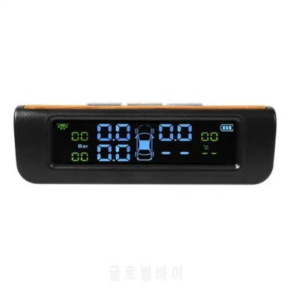 태양 무선 TPMS 차 자동 타이어 압력 감시 경보망 온도 경고 자동 부속품 S