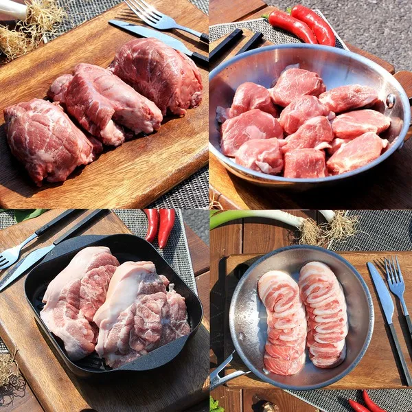 국내산 냉장 뒷고기 1.2kg 뽈살 콧등살 뒷덜미살 등, 덜미살 1kg