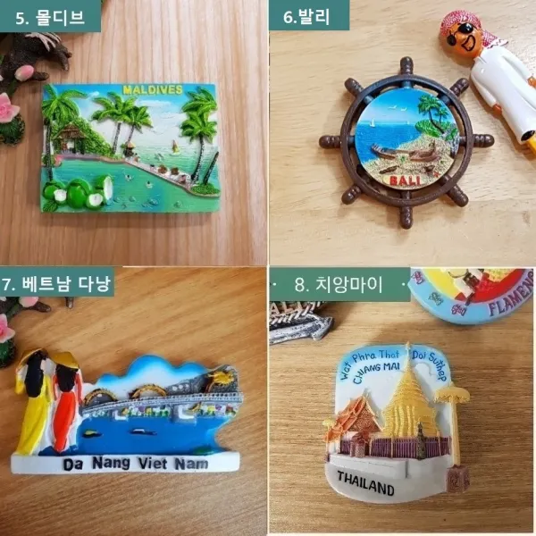 오악사카 방콕 베트남 일본 중국 마그넷 마그네틱 기념품 세계, 나5. 몰디브