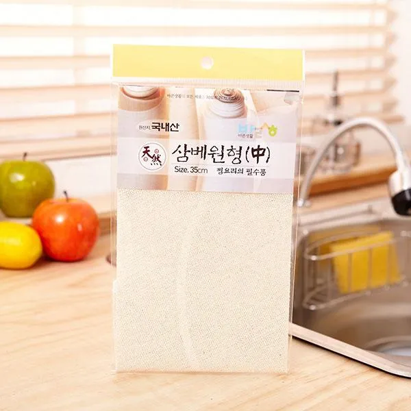 (4개묶음)바른삼베원형- 중-35cm OJH-24414 다시다통 걸음망 멸치망 육수망 거름망