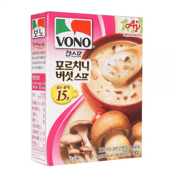 보노 컵스프 포르치니버섯스프 x 10케이스 간단한아침식사, 54g, 10개