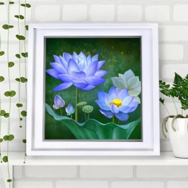 일음샵주_연꽃그림액자 풍수그림 돈들어오는 꽃그림 30W액자10 인테리어연꽃액자 연꽃그림액자 연꽃그림액자소품 벽걸이액자 연꽃액자인테리어**em피, 령~*