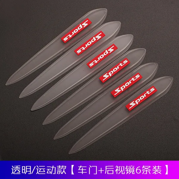 블랙 테크 자동차 보호막 혼다 크브 어코드 도어 핸들 스티커 손스림 방지 스크래치 볼, 투명 운동 타입 차문 백미러 6줄룩