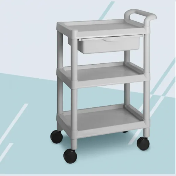 병원 의료용 응급처지 3단 이동 핸드카 학교 드레싱카 의약품운반카 핸들카, CART-101D