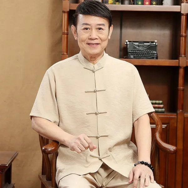 자유로운생활 개량한복 중년남성 통기성좋은 모시옷 위아래세트