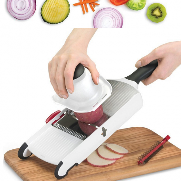 쿠이지프로 스테인레스 스틸제 Cuisipro Mandolin Slicer 만돌린 슬라이서 길이 40.0cm, 1개
