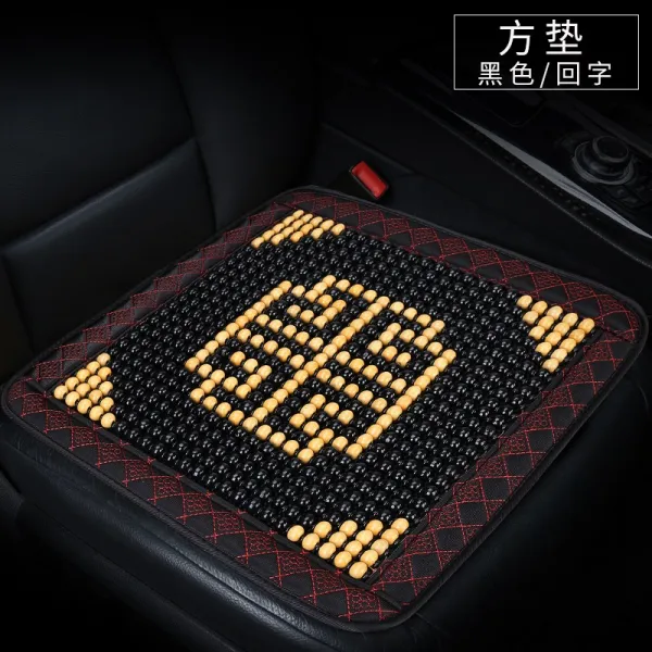 삼종세트 bmw계 x5a6q5승 로드관 마이 텐한 란다 여름 나무 구슬 자동차방석 에어 싱글, 원목 펄타입 블랙 자싱글