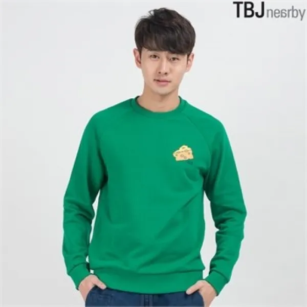 Tbj 유니 3단쮸리 치즈 아트웍 맨투맨 T161ts100p