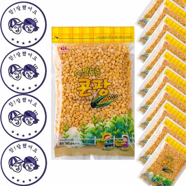 영진식품 추억의 밭두렁 콘팡, 250g, 10개